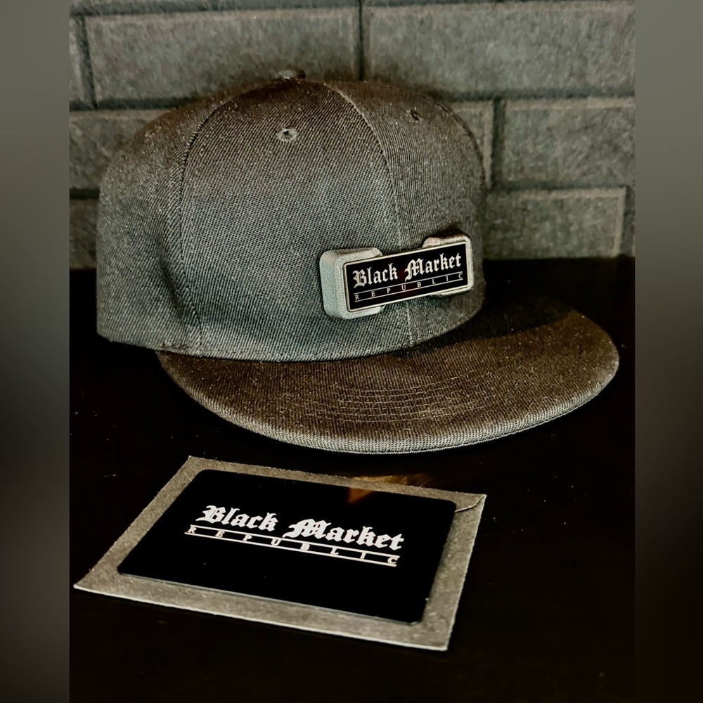 Black Snapback Hat